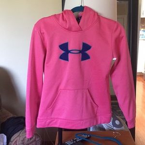 pink under armor sweatshirt